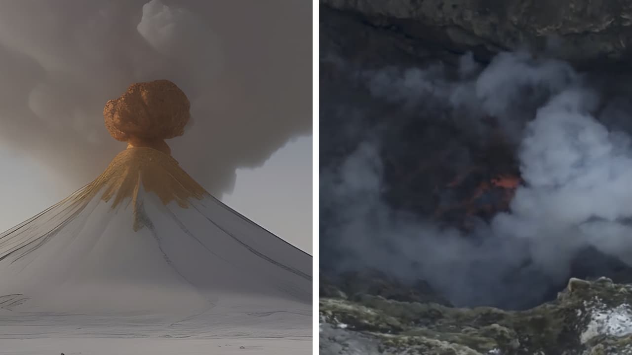 Misterioso volcán en la Antártida arroja oro durante sus erupciones