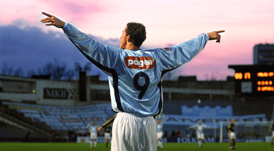 La primera vez que usó el '9' fue con Malmö.