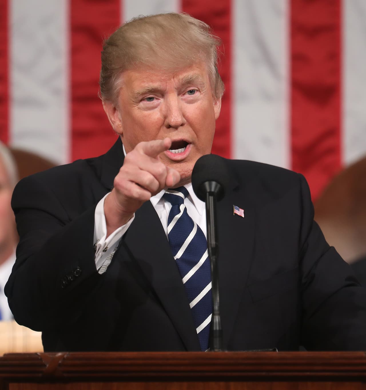 Los gestos del presidente.