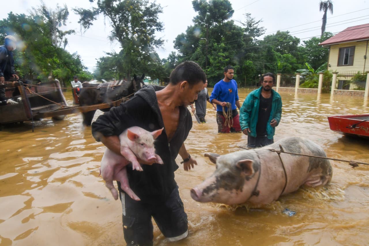 La Copeco hondureña informó que las lluvias asociadas a Eta dejaron 338,563 personas afectadas, 2,764 evacuadas y 2,675 en albergues.