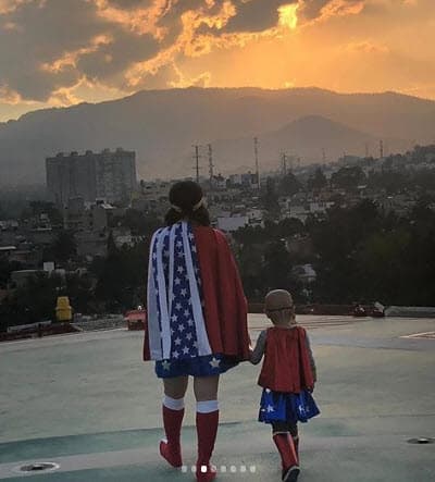 La actriz pasó grandes momentos y aprendió mucho junto a la pequeña Elisa.