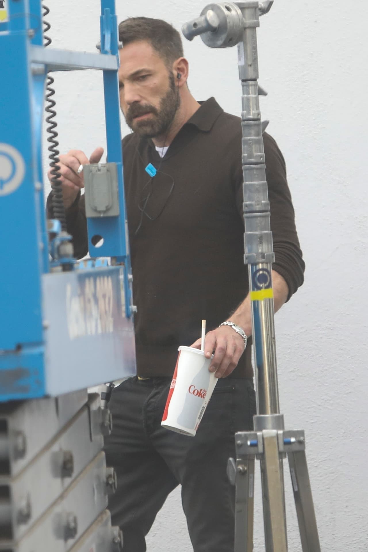 Inclusive se le vio tomando refresco de dieta.
<br>