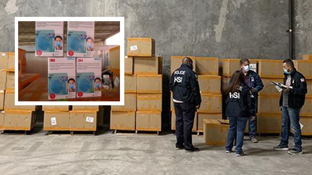 ICE confisca enorme cargamento de mascarillas quirúrgicas falsificadas en El Paso