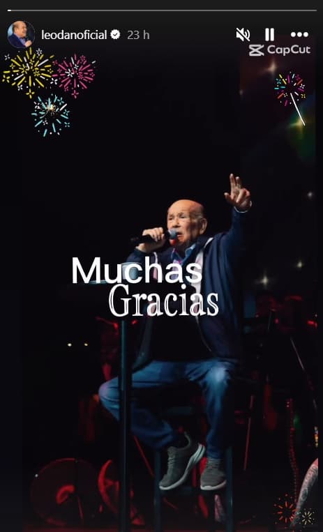 En la cuenta oficial de Leo Dan se publicó un mensaje de Fin de Año.