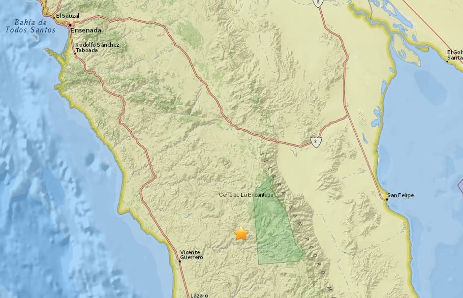 Un sismo de 4.4 grados se registró en Baja California, en una zona cercana a Vicente Guerrero.