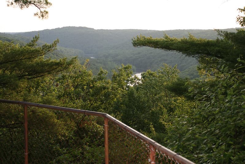 El Parque Estatal 
<a href="https://www.dcnr.pa.gov/StateParks/FindAPark/CookForestStatePark/Pages/default.aspx" target="_blank">Cook Forest</a> de 8,500 acres y el Clarion River Lands de 3,136 acres se encuentran en el pintoresco noroeste de Pennsylvania.
<br>