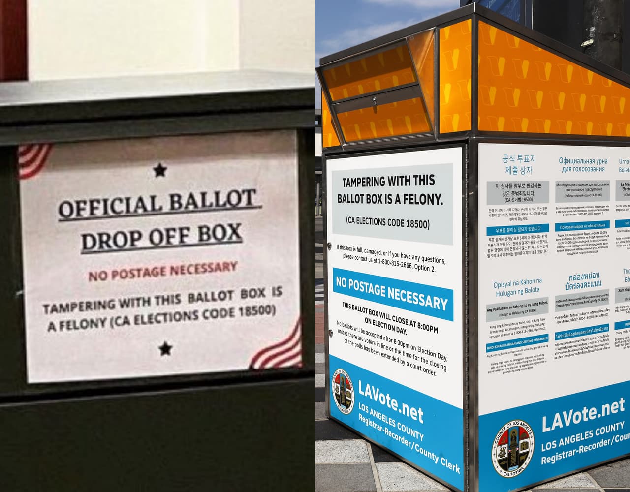 "Republicanos, peleen duro": Trump defiende buzones electorales partidarios en California