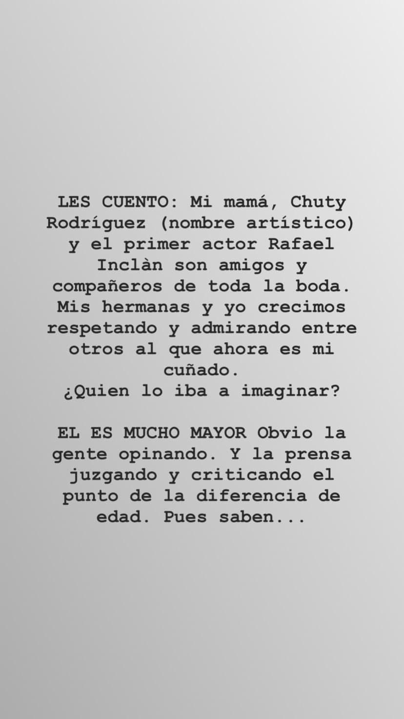 Chuty Rodríguez, madre de Paula, es gran amiga de Rafael Inclán, fue de así que se conocieron.
<br>
