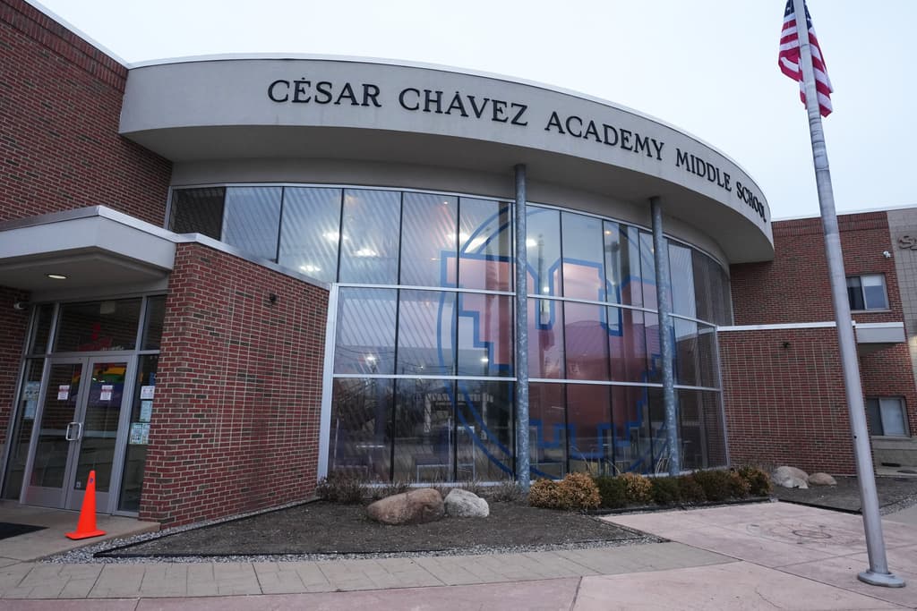 La Academia César Chávez en Detroit, el miércoles 18 de marzo de 2026.