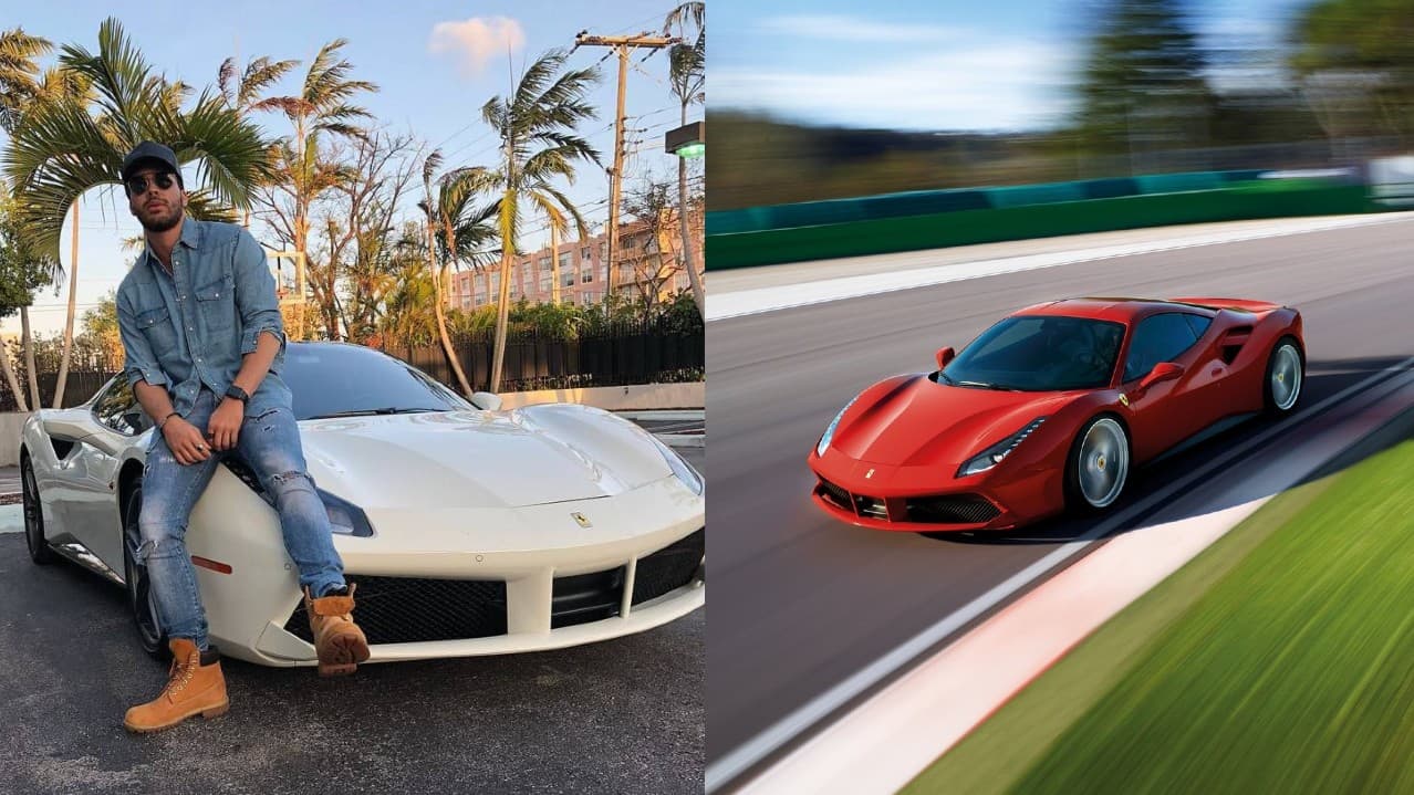 <h3 class="cms-H3-H3"><b>Prince Royce</b></h3>
<br>
<br>Al parecer Ferrari es la marca más popular de esta lista, pues se une el
<b>Ferrari 488</b> de color blanco que disfruta Prince Royce.