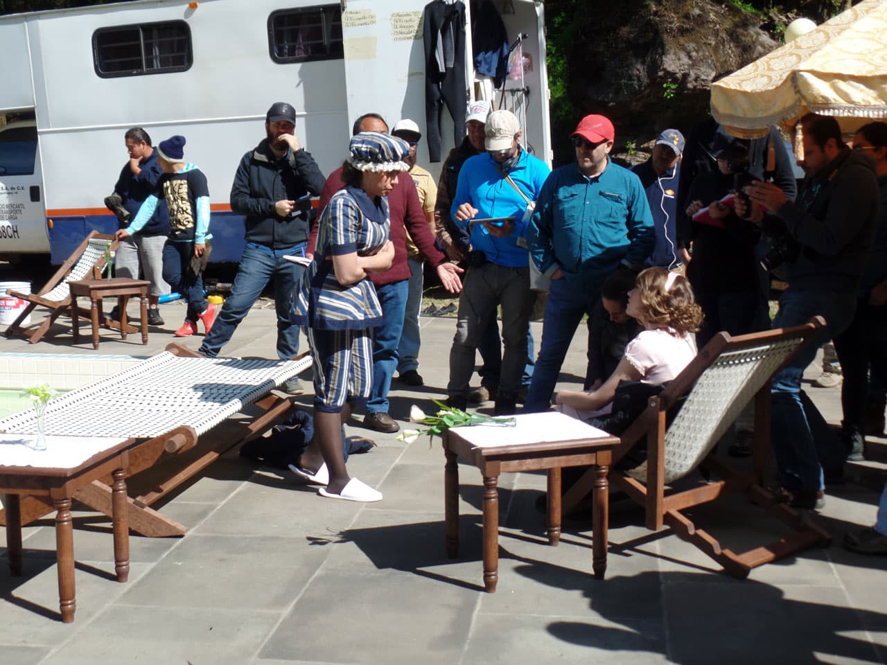 ¡Y así fue!, la escena se grabó en pocos minutos.