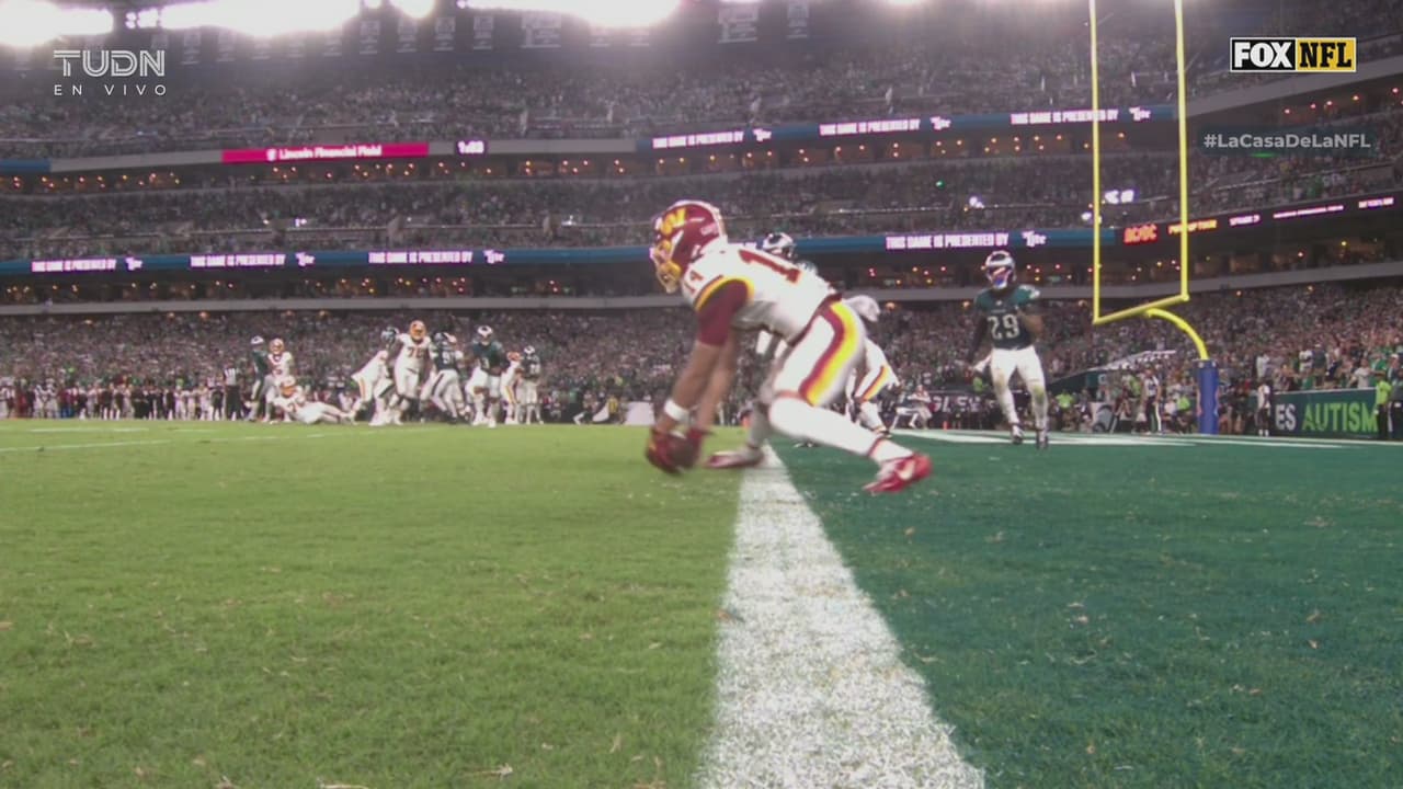 Commanders anota, pero falla la conversión y se quedan a dos puntos de Eagles