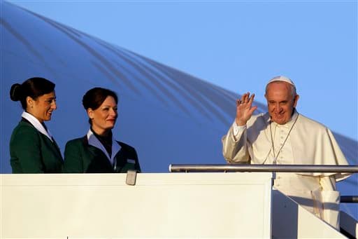 El papa Francisco llega a Nairobi.