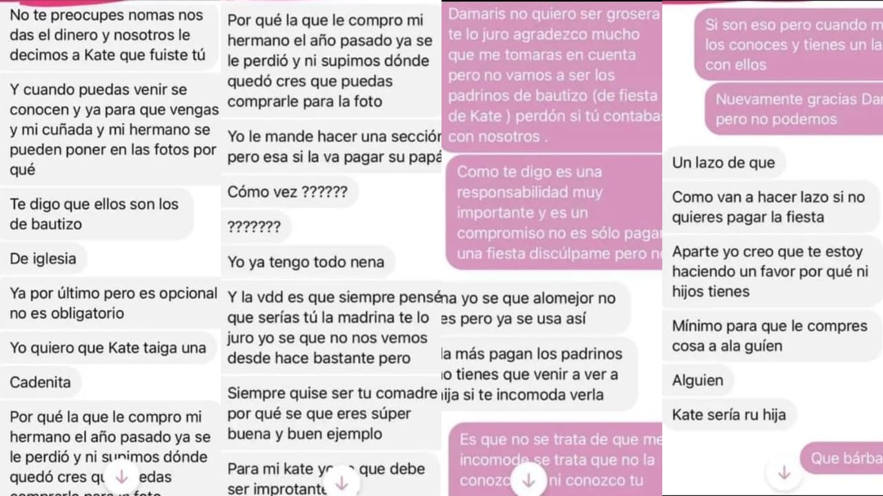 Les piden ser padrinos de su hija para que tengan en qué gastar su dinero.