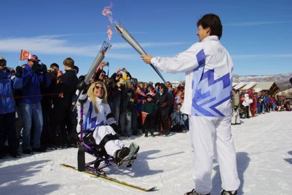 Incluso fue una representante para el encendido de la flama olímipica en 2002.