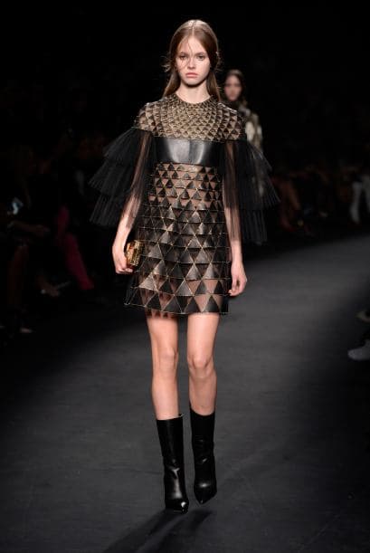 Algunos brindaron más movimiento con texturas asimétricas y un poco de transparencias.