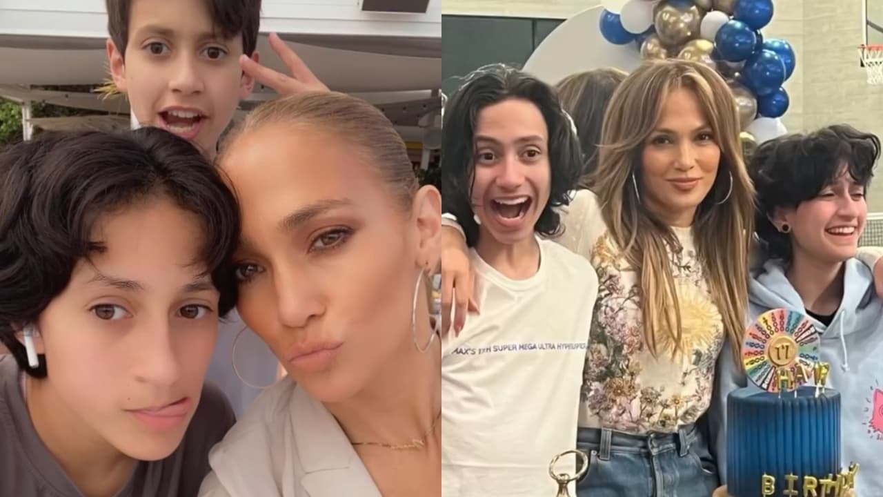 ¡Son idénticos a Marc Anthony! Jennifer López comparte fotos de sus hijos como pocas veces