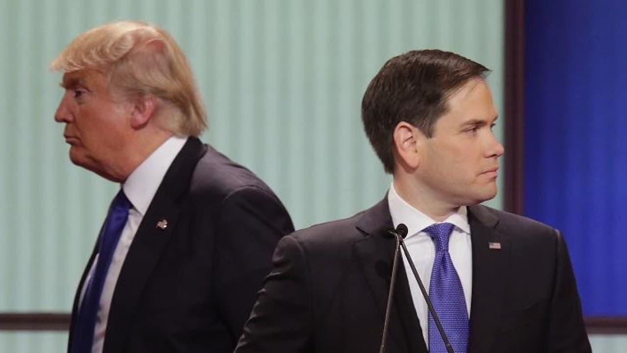 Trump adelanta por siete puntos a Marco Rubio en Florida entre los votantes republicanos