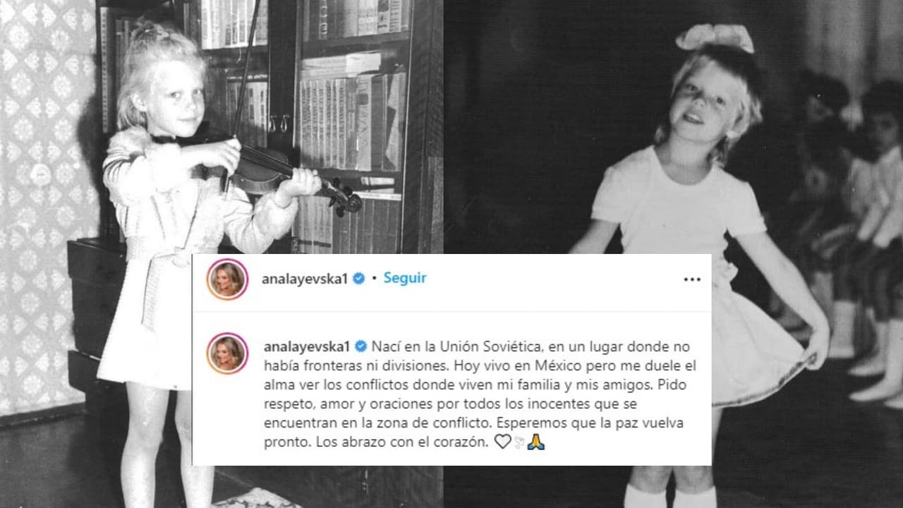 La actriz de origen ucraniano, Ana Layevska, reaccionó al conflicto entre Rusia y Ucrania.