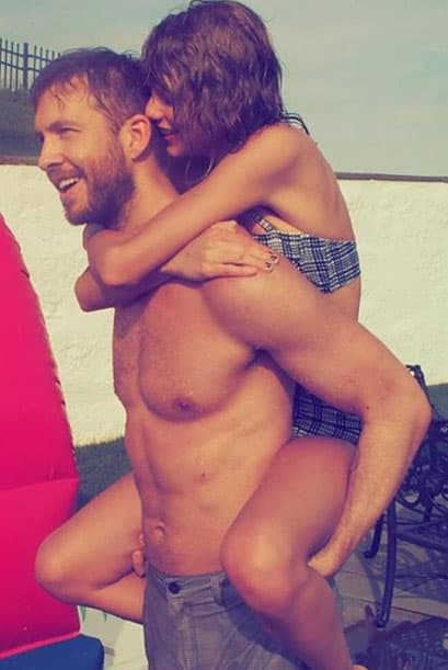 También disfrutó de su pareja, el DJ Calvin Harris.