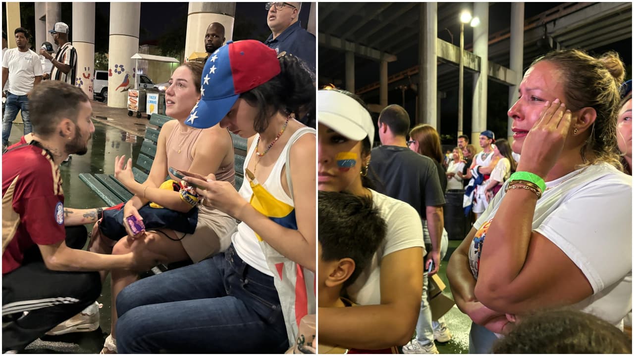 “Nos robaron el futuro”: Venezolanos en Miami rechazan resultados electorales que dan como ganador a Maduro