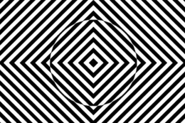 Strobe Illusion se basa en el movimiento continuo y el contraste de varias formas.