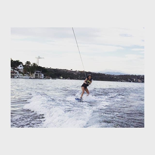 Apenas el fin de semana Cecilia se fue a esquiar a Tequesquitengo