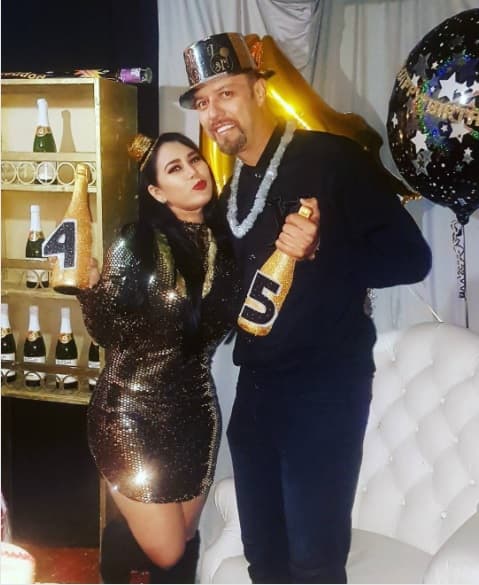 El pasado 3 de enero el beisbolista cumplió 45 años y su novia le organizó una fiesta al lado de toda su familia y algunos amigos.