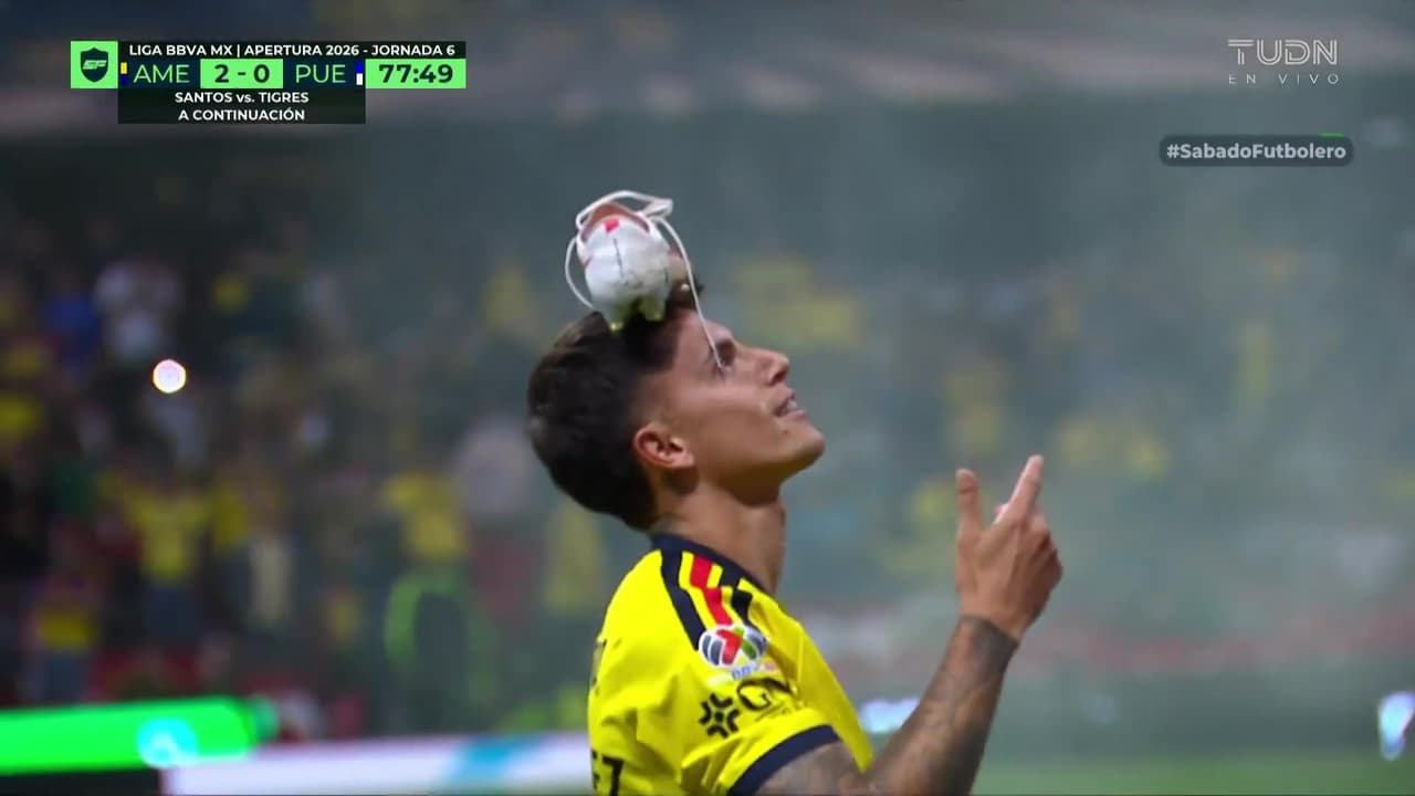 ¡El golazo de Brian Rodríguez al Puebla para el 2-0 del América!