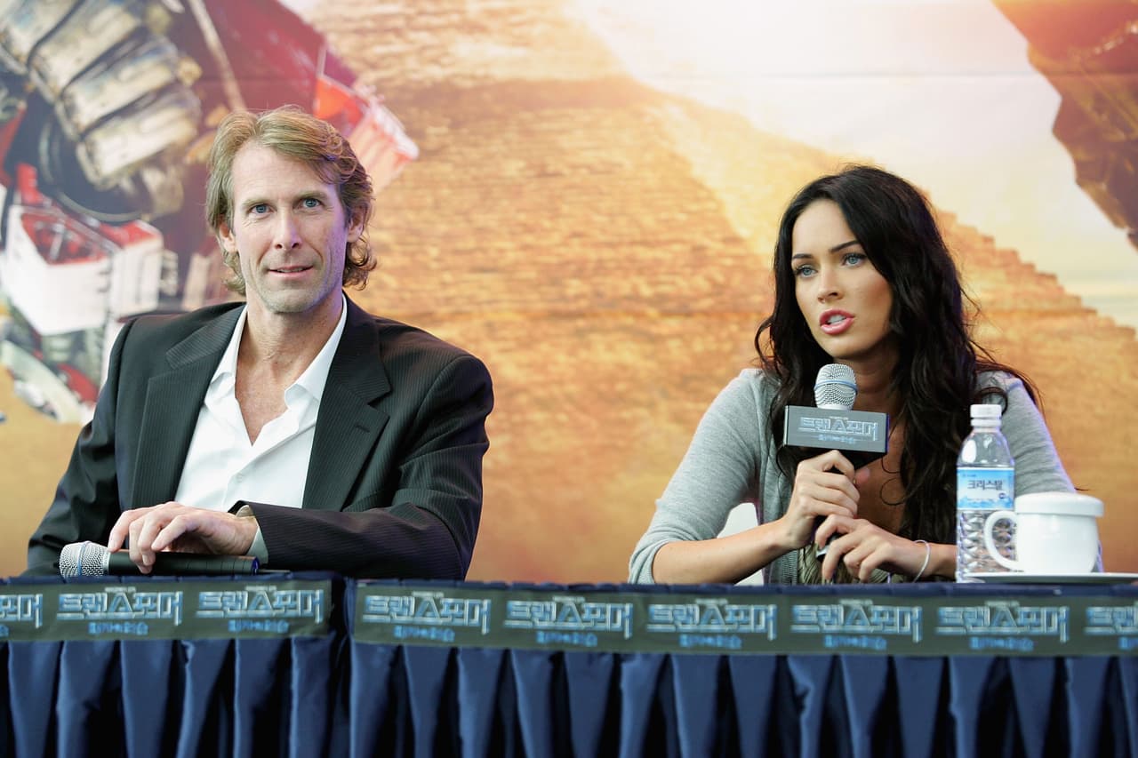 Michael Bay y Megan Fox
