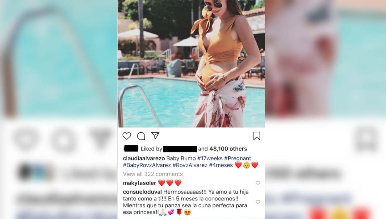 Además de felicitarla, Consuelo Duval se desbordó en amor, revelando hasta el sexo de la criatura. "¡Ya 
<b>amo a tu hija tanto como a ti</b>! ¡En cinco meses la conocemos! Mientras, que tu panza sea la cuna perfecta para esa princesa", le deseó.
