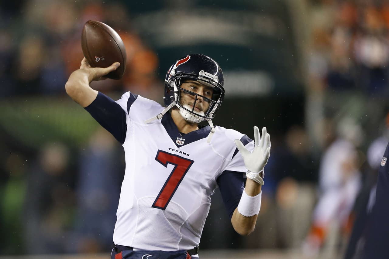 Brian Hoyer fuera por conmoción, Yates iniciará con los Texans ante New York Jets