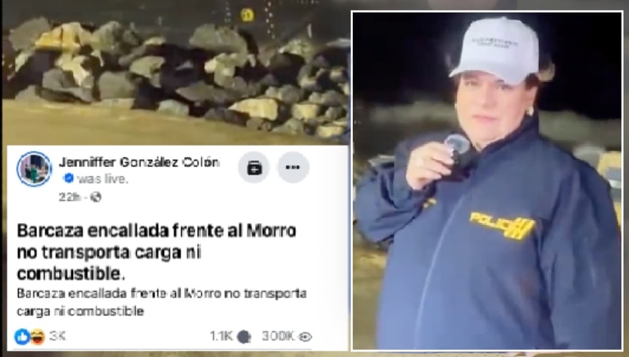 "Menos mal que no tiene combustible, si no la situación hubiera sido peor", reportó la gobernadora de Puerto Rico, la noche del lunes, en vivo y desde el lugar de los hechos.
<br>
<br>Un día después, aclaró que en la barcaza, arriba, solo hay diésel, que utilizan para la operación de las bombas y que las autoridades buscan remover para evitar cualquier situación.