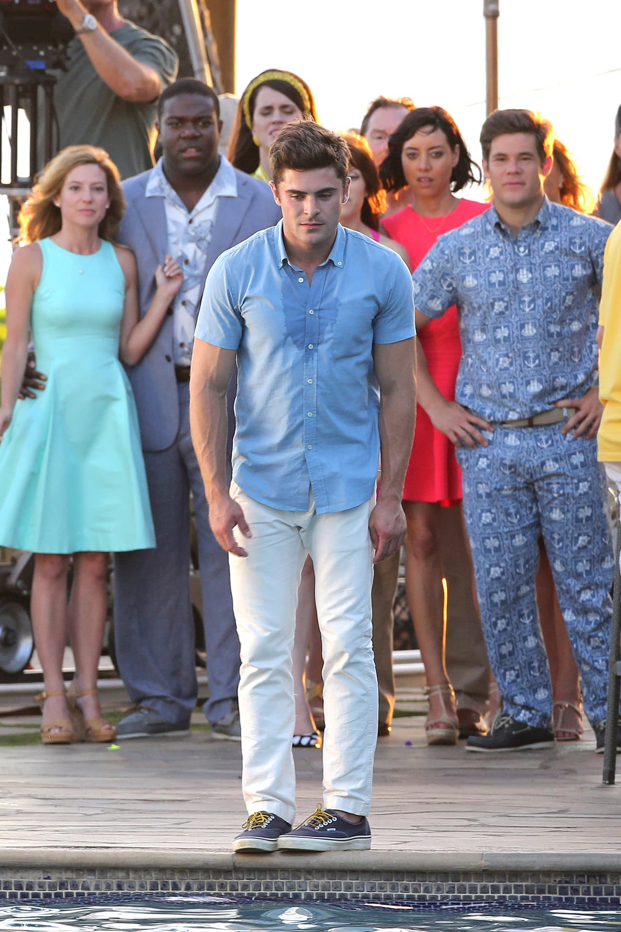 Los gajes del oficio, al filmar una película.