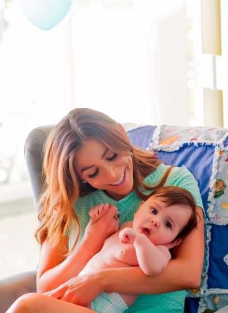 Su pequeño nació en perfecto estado de salud, pesando 7 libras y midiendo 21 pulgadas.
<br>
<br>