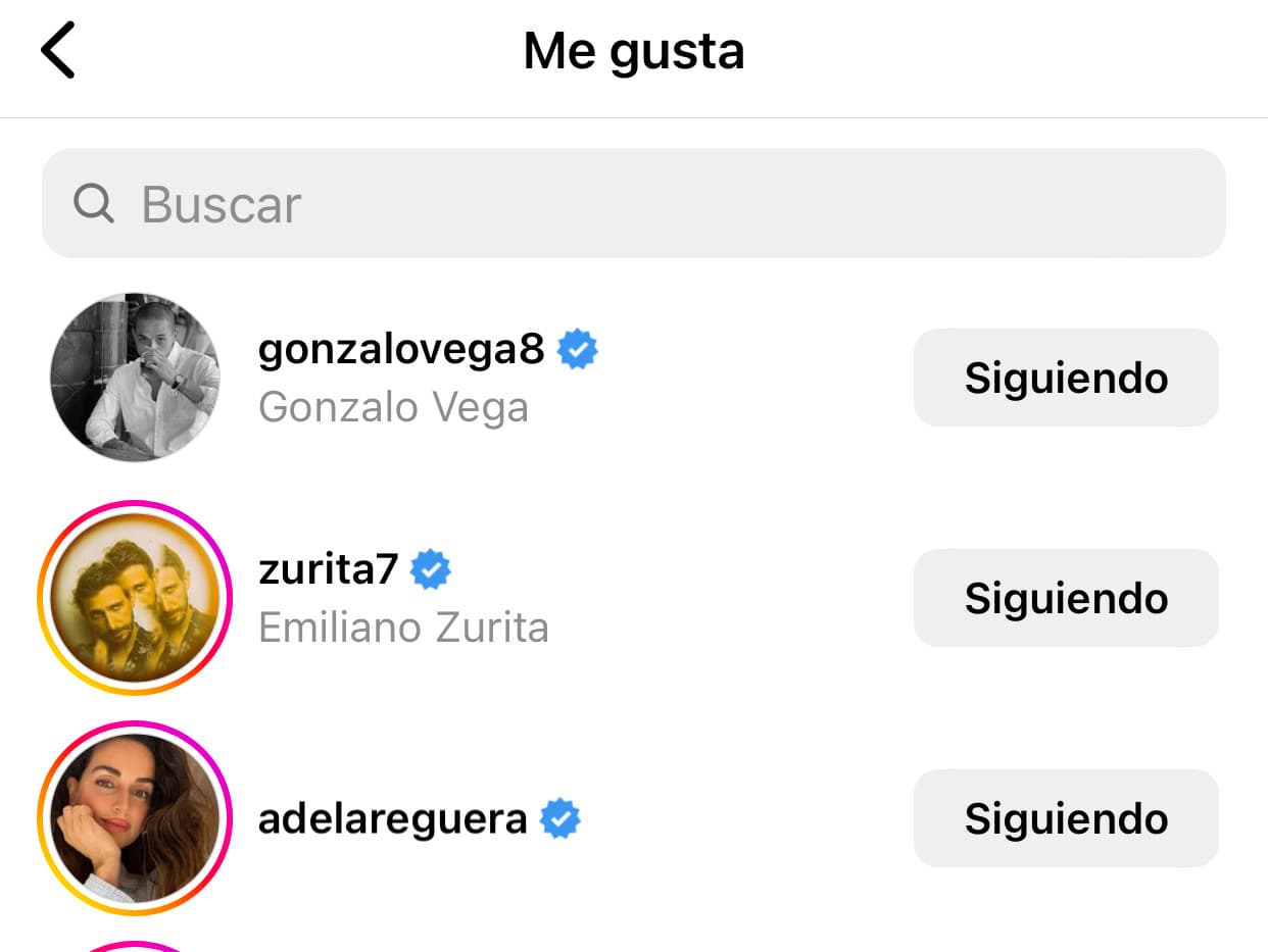 A la imagen reaccionó Ana de la Reguera dándole un 'me gusta'.
<br>