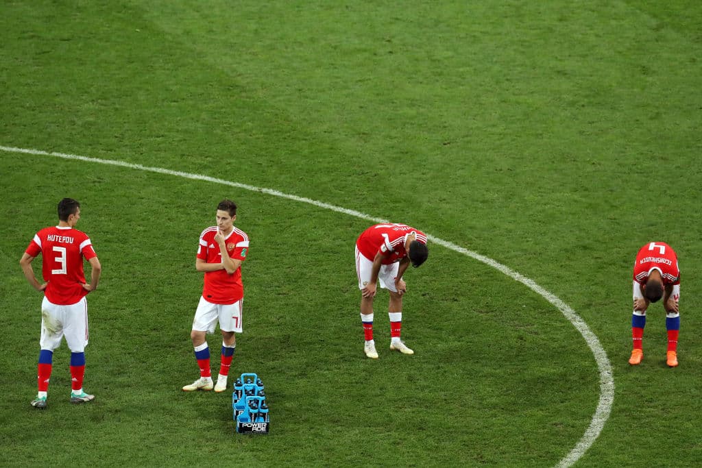 A pesar del tanto anotado por Daler Kuzyaev en el quinto turno de Rusia para poner el 3-3, la suerte parecía sentenciada.