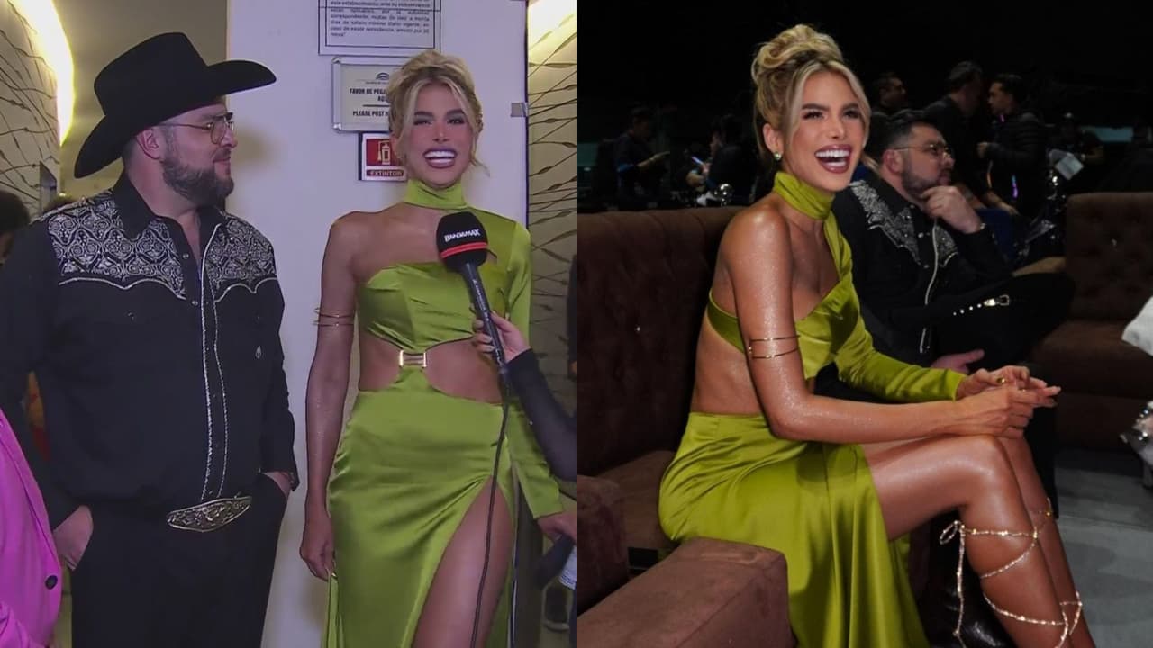 Marie Claire Harp y Paul Stanley