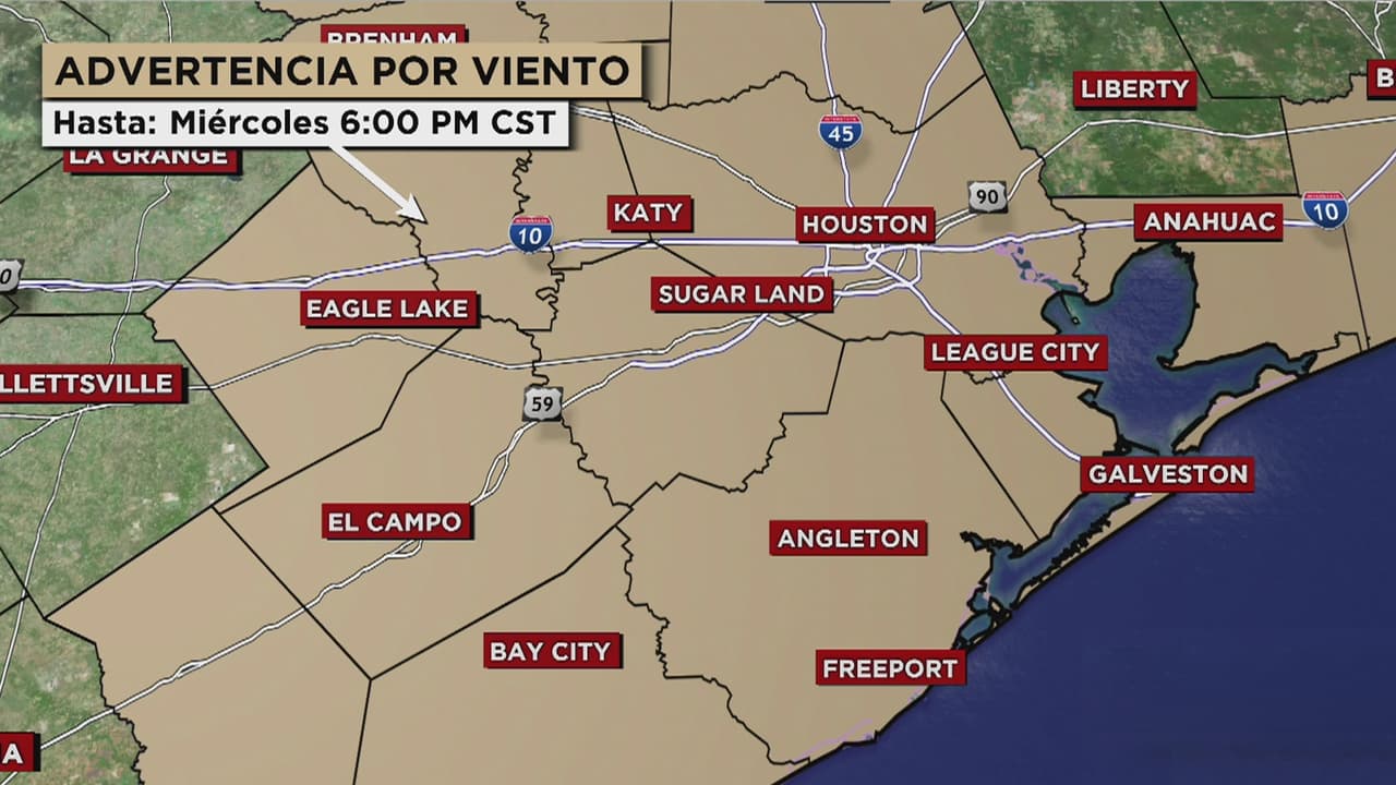 Abrigue bien a sus niños: sistema frontal que cruza el área de Houston trae fuertes vientos este miércoles