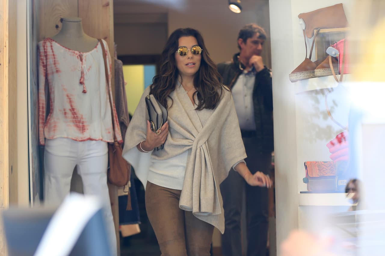 Muy coqueta, recorrió varias boutiques españolas.