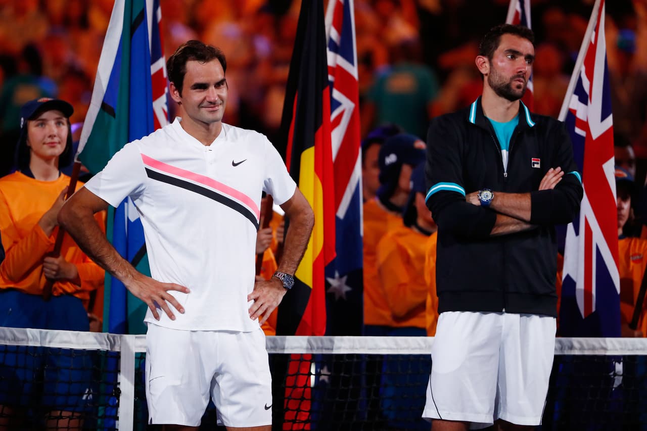 Federer se vio emocionado ante un resignado croata Marin Cilic que no pudo con la veteranía magistral del suizo.