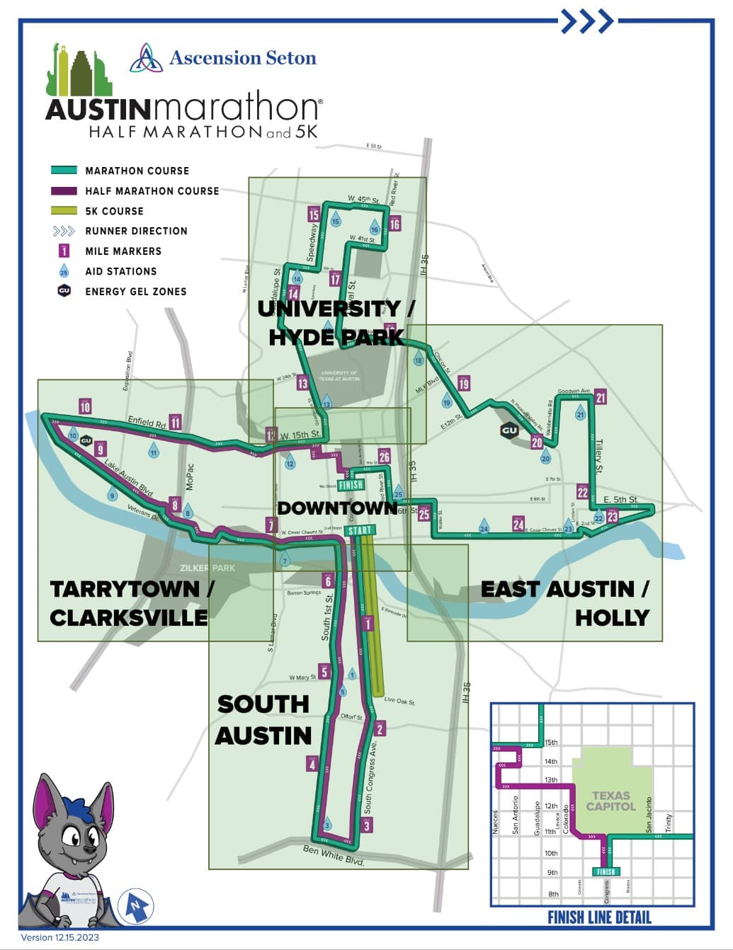 Mapa para el domingo, 19 de febrero.