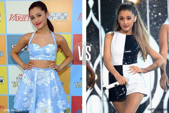 Ariana Grande tenía un rostro angelical, pero su cuerpo nada más no tenía cuervas...