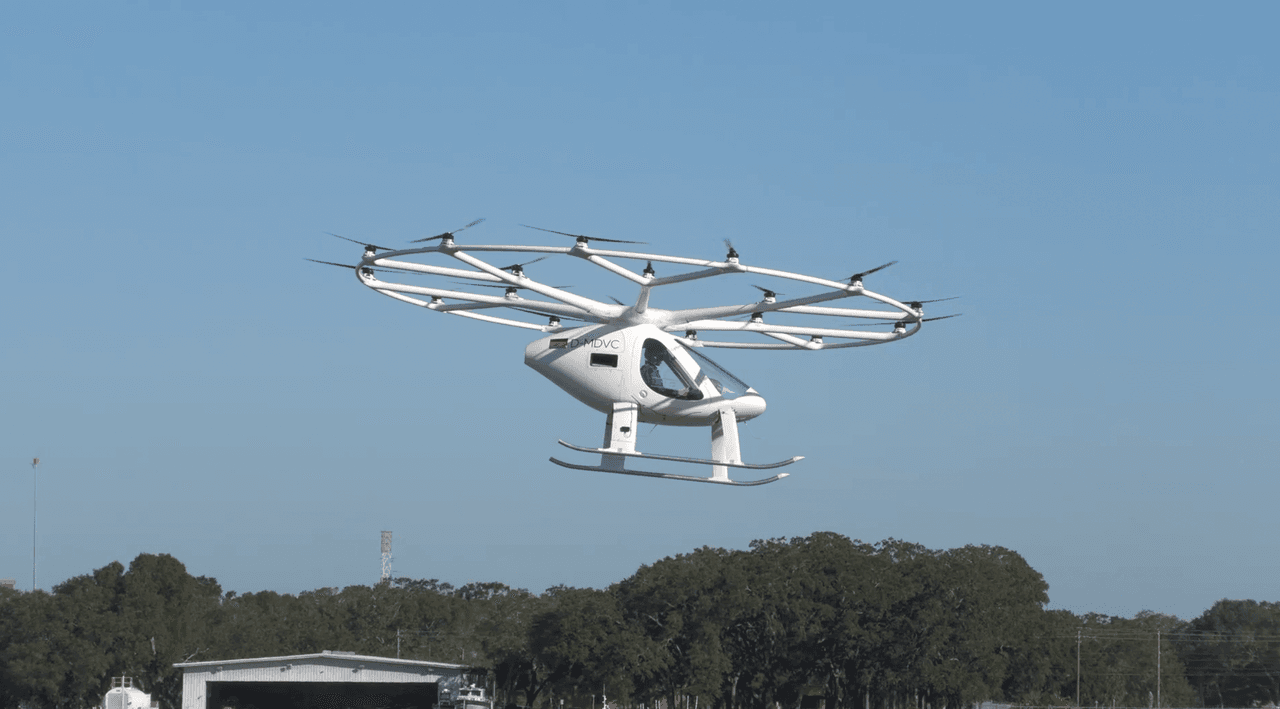 Taxi aéreo hace su primera prueba en Florida desde el Aeropuerto Internacional de Tampa