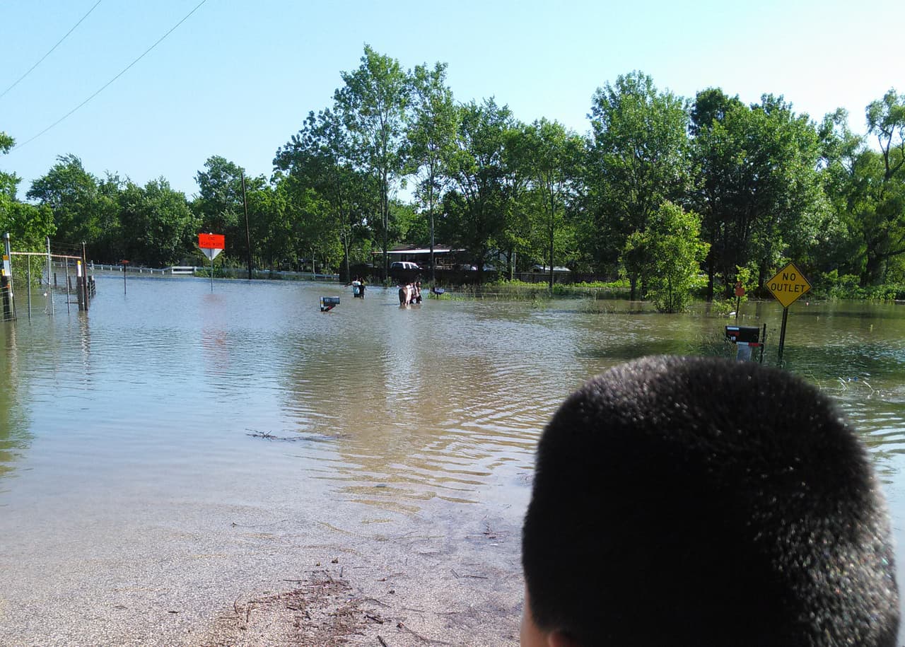 Dayton, uno de los poblados texanos que amaneció bajo el agua