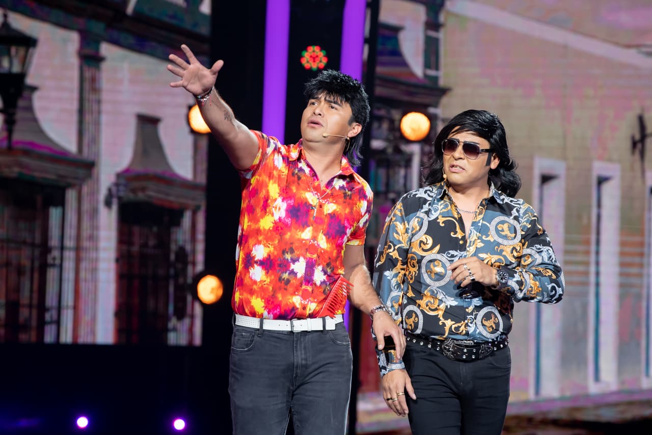 Los segundos aspirantes fueron 'Los Guapos', dos chicos que trajeron al escenario de El Retador a los personajes de El Vítor y Albertano.