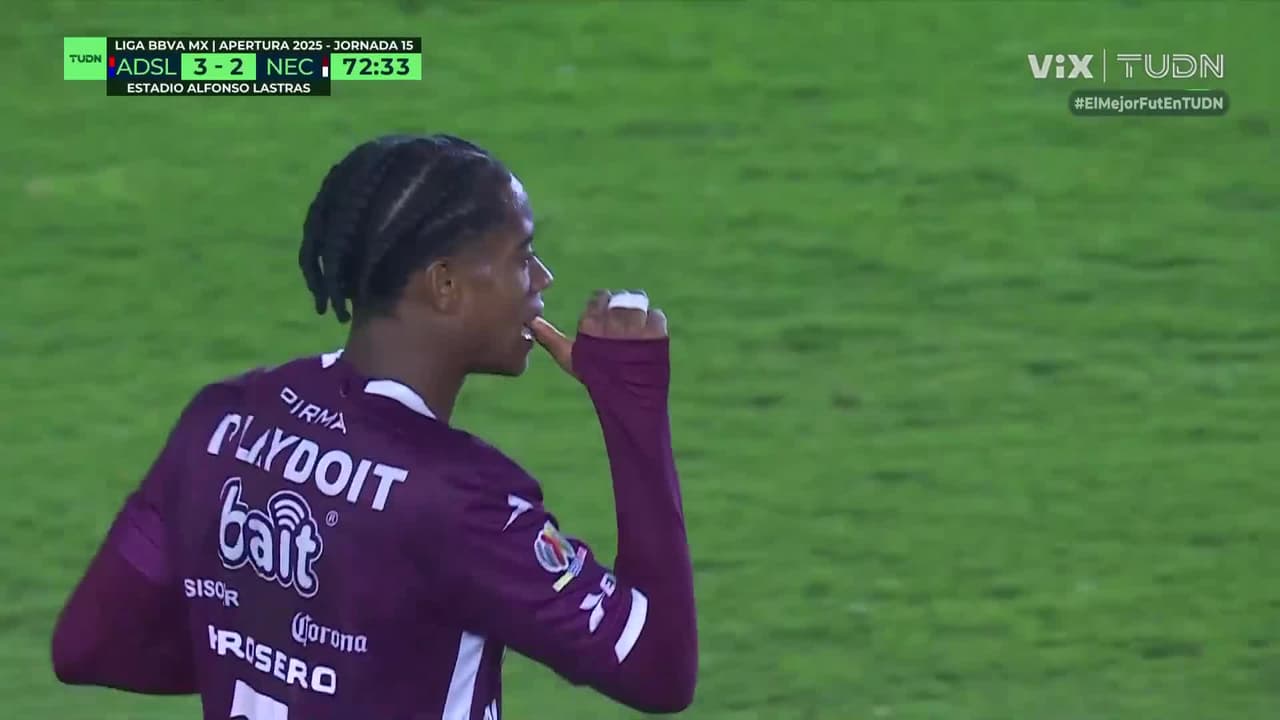 ¡Qué locura! Kevin Rosero puntea y pone el 3-3 en San Luis