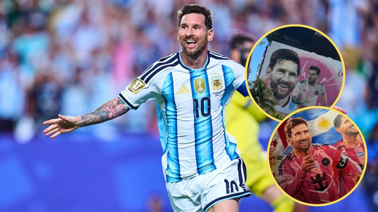 Messi y los espectaculares murales que inspira en Miami