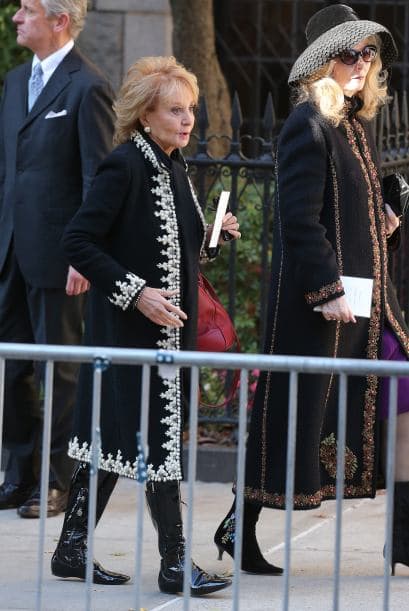 La periodista Barbara Walters también estuvo presente.