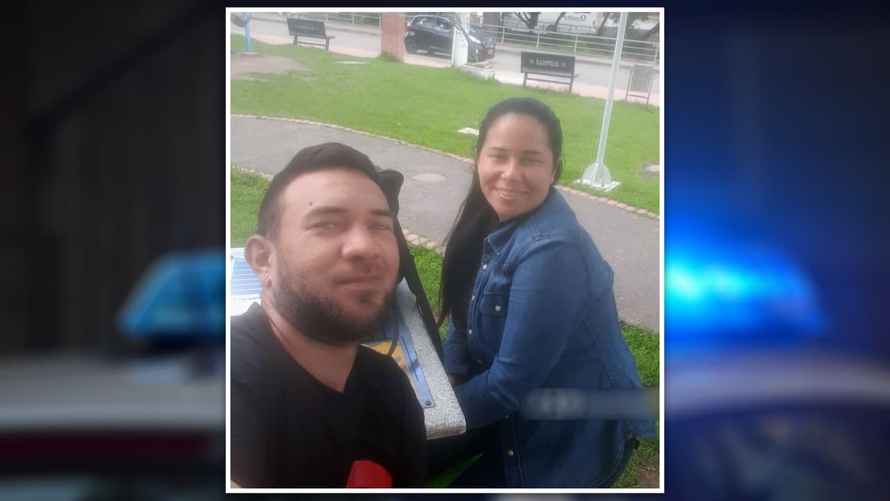 Ana Zambrano junto a su esposo Darwin Rincón.